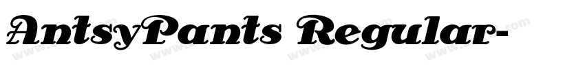 AntsyPants Regular字体转换